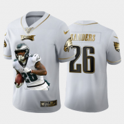 Cheap Philadelphia Eagles #26 Miles Sanders Nike Team Hero 2 Vapor Limited NFL 100 Jersey White Golden