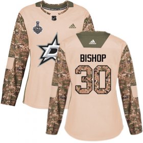 Cheap Adidas Stars #30 Ben Bishop Camo Authentic 2017 Veterans Day Women\'s 2020 Stanley Cup Final Stitched NHL Jersey