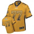 Wholesale Cheap Nike Saints #77 Willie Roaf Gold Men's Stitched NFL Elite Drift Fashion Jersey