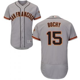 Wholesale Cheap Giants #15 Bruce Bochy Grey Flexbase Authentic Collection Road Stitched MLB Jersey