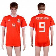 Wholesale Cheap Wales #9 Robson Kanu Red Home Soccer Club Jersey