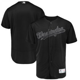 Wholesale Cheap Washington Nationals Blank Majestic 2019 Players\' Weekend Flex Base Authentic Team Jersey Black