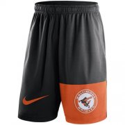 Wholesale Cheap Men's Baltimore Orioles Nike Black Cooperstown Collection Dry Fly Shorts