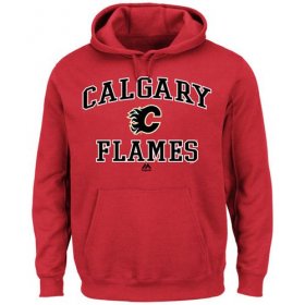 Wholesale Cheap Calgary Flames Majestic Heart & Soul Hoodie Red