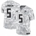 Cheap Men's Atlanta Falcons #5 Drake London 2024 F.U.S.E. Arctic Camo Salute to Service Limited Football Stitched Jersey