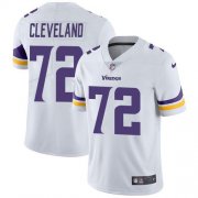 Wholesale Cheap Nike Vikings #72 Ezra Cleveland White Men's Stitched NFL Vapor Untouchable Limited Jersey