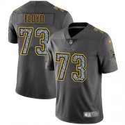 Wholesale Cheap Nike Vikings #73 Sharrif Floyd Gray Static Men's Stitched NFL Vapor Untouchable Limited Jersey