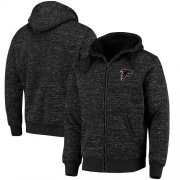 Wholesale Cheap Men's Atlanta Falcons G-III Sports by Carl Banks Heathered Black Discovery Sherpa Full-Zip Jacket