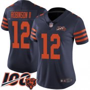 Wholesale Cheap Nike Bears #12 Allen Robinson II Navy Blue Alternate Women's Stitched NFL 100th Season Vapor Limited Jersey