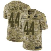 Wholesale Cheap Nike 49ers #44 Kyle Juszczyk Camo Youth Stitched NFL Limited 2018 Salute to Service Jersey