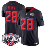 Cheap Men's Houston Texans #28 Joe Mixon Navy 2nd Alternate F.U.S.E. 2024 AFC South Division Champions Vapor Limited Stitched Football Jersey