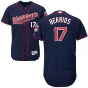 Wholesale Cheap Twins #17 Jose Berrios Navy Blue Flexbase Authentic Collection Stitched MLB Jersey