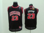 Cheap Chicago Bulls #23 Michael Jordan Black With Chicago Kids Jersey