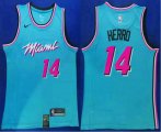 Wholesale Cheap Men's Miami Heat #14 Tyler Herro Light Blue 2019 Nike Swingman Stitched NBA Jersey