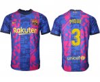 Wholesale Cheap Men 2021-2022 Club Barcelona blue training suit aaa version 3 Soccer Jersey