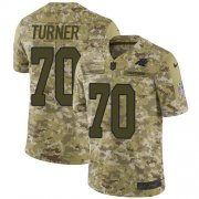 Wholesale Cheap Nike Panthers #70 Trai Turner Camo Youth Stitched NFL Limited 2018 Salute to Service Jersey