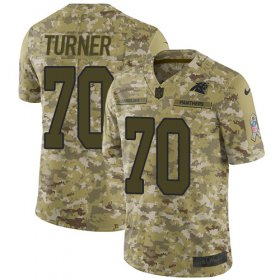 Wholesale Cheap Nike Panthers #70 Trai Turner Camo Youth Stitched NFL Limited 2018 Salute to Service Jersey