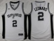 Wholesale Cheap Men's San Antonio Spurs #2 Kawhi Leonard Revolution 30 Swingman 2015-16 White Jersey