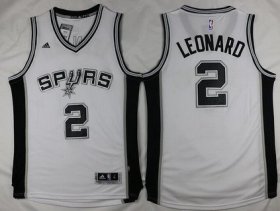 Wholesale Cheap Men\'s San Antonio Spurs #2 Kawhi Leonard Revolution 30 Swingman 2015-16 White Jersey