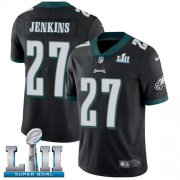 Wholesale Cheap Nike Eagles #27 Malcolm Jenkins Black Alternate Super Bowl LII Youth Stitched NFL Vapor Untouchable Limited Jersey