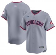 Cheap Men's Cleveland Guardians Blank Gray 2025 Alternate Limited Stitched Baseball Jersey