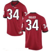 Wholesale Cheap Men's Georgia Bulldogs #34 Herschel Walker Red Stitched College Football 2016 Nike NCAA Jersey_