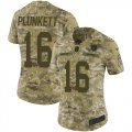 Wholesale Cheap Nike Raiders #16 Jim Plunkett Camo Women's Stitched NFL Limited 2018 Salute to Service Jersey