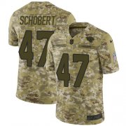 Wholesale Cheap Nike Jaguars #47 Joe Schobert Camo Youth Stitched NFL Limited 2018 Salute To Service Jersey