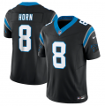 Wholesale Cheap Men's Carolina Panthers #8 Jaycee Horn Black 2023 F.U.S.E. Vapor Untouchable Stitched Football Jersey