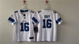 Cheap Women's Detroit Lions #16 Jared Goff White Vapor Football Stitched Jersey(Run Smaller)