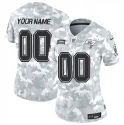 Cheap Women's Tampa Bay Buccaneers Active Player Custom 2024 F.U.S.E Arctic Camo Salute To Service Limited Stitched Football Jersey(Run Small)