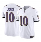 Cheap Men's Baltimore Ravens #10 Emory Jones White 2023 F.U.S.E Vapor Limited Football Jersey