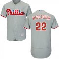 Wholesale Cheap Phillies #22 Andrew McCutchen Grey Flexbase Authentic Collection Stitched MLB Jersey