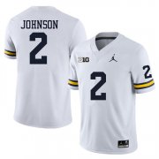 Cheap Men's Michigan Wolverines #2 Will Johnson White Stitched Jersey