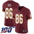 Wholesale Cheap Nike Redskins #86 Jordan Reed Burgundy Red Team Color Men's Stitched NFL 100th Season Vapor Limited Jersey