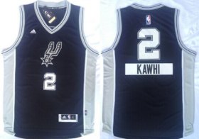 Wholesale Cheap San Antonio Spurs #2 Kawhi Leonard Revolution 30 Swingman 2014 Christmas Day Black Jersey