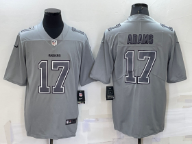 Wholesale Men\'s Las Vegas Raiders #17 Davante Adams Grey Atmosphere Fashion 2022 Vapor Untouchable Stitched Limited Jersey