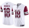 Cheap Men's Washington Commanders #18 Marcus Mariota White 2024 Vapor Limited Stitched Football Jersey