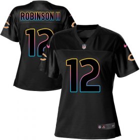 Wholesale Cheap Nike Bears #12 Allen Robinson II Black Women\'s NFL Fashion Game Jersey