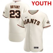 Wholesale Cheap Youth san francisco giants #23 kris bryant cream flex base nike jersey