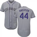 Wholesale Cheap Rockies #44 Tyler Anderson Grey Flexbase Authentic Collection Stitched MLB Jersey