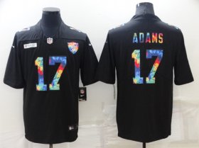 Wholesale Cheap Men\'s Las Vegas Raiders #17 Davante Adams Black Crucial Catch Limited Stitched Jersey