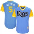 Wholesale Cheap Rays #5 Matt Duffy Light Blue 