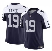 Cheap Men's Dallas Cowboys #19 Trey Lance Navy White 2023 F.U.S.E Vapor Untouchable Limited Football Stitched Jersey