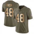 Wholesale Cheap Nike Ravens #48 Patrick Queen Olive/Gold Youth Stitched NFL Limited 2017 Salute To Service Jersey