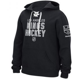 Wholesale Cheap Los Angeles Kings Reebok Stitch Em Up Lace Hoodie Black