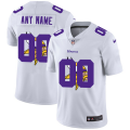 Wholesale Cheap Minnesota Vikings Custom White Men's Nike Team Logo Dual Overlap Limited NFL Jersey