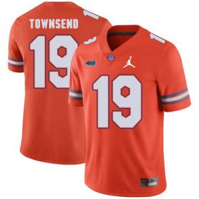 Wholesale Cheap Florida Gators 19 Johnny Townsend Orange College Football Jersey