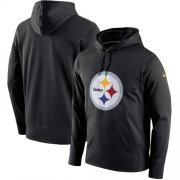 Wholesale Cheap Men's Pittsburgh Steelers Nike Black Circuit Logo Essential Performance Hoodie