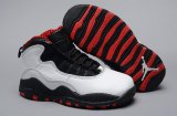 Wholesale Cheap Air Jordan 10 Retro Kids Shoes White/black-red